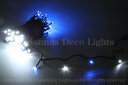 【ポイント20倍】【送料無料】LED、ストリング(ストレート)、常点、プロ仕様(V3)、100球、ブルー/ホワイト 【代引不可】