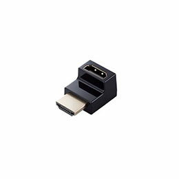 HDMI L字型アダプター(上向き)のスリムタイプ■HDMI端子(タイプA)の向きを変えられるL字型アダプター(上向き)です。 ■※当製品はIC非搭載のパッシブタイプです。 ■※本製品はリピーター機能非搭載です。ケーブル接続が5mを超えないよう接続してください。また、接続するケーブルの仕様によって映像が正常に映らない場合があります。 ■従来品に比べ約22%小さいスリムコネクター採用により、配線時の省スペース化が図れます。(AD-HDAAB01BKとの比較) ■4K×2K(60p)の解像度に対応しております。 ■※接続するケーブルの仕様によっては解像度が落ちる場合があります。 ■サビなどに強く信号劣化を抑える金メッキプラグを採用しています。 ■EUの「RoHS指令(電気・電子機器に対する特定有害物質の使用制限)」に準拠(10物質)しています。■対応機種 : HDMI(タイプA)ポート : HDMI(タイプA)ケーブル/HDMI(タイプA)プラグ : HDMI入力端子または出力端子を持つ液晶テレビ、AV機器等 ■コネクタ形状 : HDMI(タイプA)ポート-HDMI(タイプA)プラグ 上向き ■カラー : ブラック ■対応解像度 : 4K×2K(60p)対応 ※接続するケーブルの仕様によっては解像度が落ちたり映像が正常に映らなかったりする場合があります。 ■パッケージ形態 : ブリスター+台紙