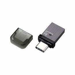 【ポイント20倍】エレコム キャップ式USB Type-C(TM)メモリ ブラック MF-CAU32064GBK 【ポイント20倍】エレコム キャップ式USB Type-C(TM)メモリ ブラック MF-CAU32064GBK