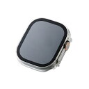 【クーポン配布中】エレコム Apple Watch 49mm用フルカバーケース プレミアムゴリラガラス セラミックコート AW-22CFCGOCCR