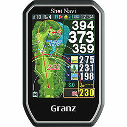 ゴルフ用GPS 【クーポン配布中&マラソン対象】ショットナビ ゴルフ用GPSナビ Granz ブラック GranzBK
