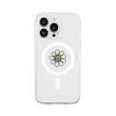 【クーポン配布中】AKAN MagSafe対応クリアケース for iPhone 14 Pro デイジー 背面カバー型 AK23521i14P