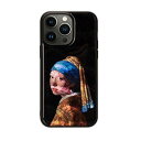 【クーポン配布中】ikins 天然貝ケース for iPhone 14 Pro Max 真珠の耳飾りの少女 背面カバー型 I23611i14PM