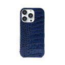 【クーポン配布中】abbi SIGNATURE LIPARI イタリアンレザーバックカバー for iPhone 14 Pro ネイビー 背面カバー型 ABS24082i14PNV