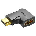 4K対応 HDMI 270°折れ Male to Female アダプターこの商品は HDMI 270度オス to メス垂直フラット アダプター「1個入り」です。VENTIONのHDMI 270度 L型 変換アダプタは、L型のデザインが狭いコーナースペースで不便なルーティング問題を解決することができます。 また、パソコン横やモニターなどに取り付けることにより、壁面すれすれまで本体を設置する事ができます。無理な角度にケーブルによる本体や接続口への負担も減り思わぬトラブルを回避できます。普段使っているパソコンやAV機器がHDMIに対応していなくても、接続することで、画像や映像を見ることができる便利なHDMIアダプターです。 劣化することもなく、信号を転送することができます。 制御信号も送ることができるので、複数の機器を操作することも可能です。転送・拡張をHD画質で、インターフェイスの拡張 / 保護によってプラグの抜き差しの繰り返しを防ぎます。4K HDディスプレイをサポート / 3D　ステレオビジュアルエフェクトと後方互換性にサポートしています。 【4KHDマルチディスプレイをサポート】4K/60Hz解像度でオーディオビデオを両方出力します。HDMI変換アダプタは、3D映像伝送に対応しています。 ・【拡張、HDMIインターフェースを保護】:良質な素材採用、耐久性を向上します。金メッキの端子が経年変化による信号の劣化が起こりにくいです。純度99.996%OFC(無酸素銅)、混信抵抗、シールド機能を効果的に発揮して、デジタル信号の完全性と高品質を維持するのに役立ちます。外殻はPVC防火材料を使い、耐久性もあります。 【ミラー/拡張モード切替で2つのモードで楽しむ】HDMI変換アダプタは、音声と映像を同時に伝送することができます。2つの画面に同じ内容を表示するミラーモード、2つの画面に異なる内容を表示する拡張モードに対応しています。 ・【幅広い互換性】ほぼ全ての標準なHDMIポートを備えたデバイスに適用します。例えBlu-rayプレーヤー、コンピューター、AVレシーバー、Roku、 PS 5/4/3、Xbox One / 360、液晶テレビ、TV、HDTV、モニター、またはプロジェクターなどです。オーディオリターンチャンネル、HDMIイーサネットチャンネルと3D対応します。コンパクトサイズの設計で使用と持ち運びに便利になります。ブランド : VENTION 解像度 : 4K/60Hz 送信方向 : HDMIオスからHDMIメス シェル : PVC 色 : ブラック インターフェース : HDMIオス/HDMIメス パッケージ : PE袋 インターフェース技術 : 金メッキ 保証期間 : 1年間 生産国 : 中国