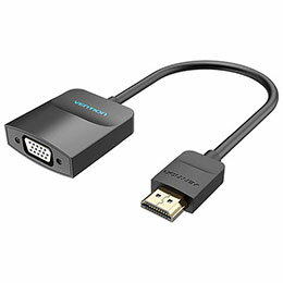 【クーポン配布中】VENTION HDMI to VGA 変換ケーブル 1方向タイプ 0.15m Black 42-2670