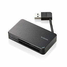 【マラソンでポイント最大46倍】【3個セット】 エレコム USB3.0対応メモリカードリーダー/ケーブル収納型タイプ MR3-K303BKX3