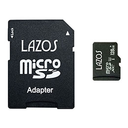 yN[|zz&}\Ώہzy20Zbgz Lazos microSDXC[J[h 128GB UHS-I U3 CLASS10 pbP[W L-B128MSD10-U3X20