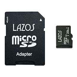 【クーポン配布中&ブラックフライデー対象】【20個セット】 Lazos microSDXCメモリーカード 256GB UHS-I U3 CLASS10 紙パッケ...