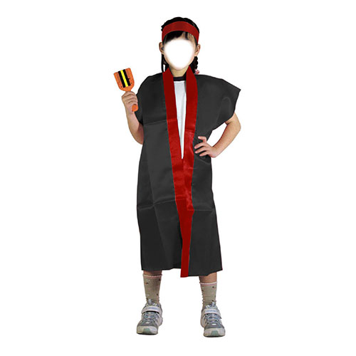 【ブラックフライデーでP最大47倍】【10個セット】 ARTEC サテンロングハッピ黒(襟赤)S(ハチマキ赤付) ATC2338X10