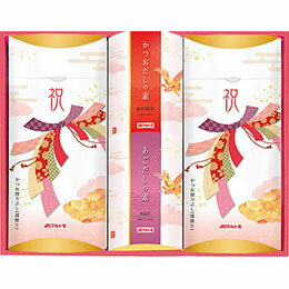 マルトモの祝 かつお節詰合せかつお節詰合せメーカー品番 : 祝-25KR セット内容 : 花つや削りパック(2g×14袋)×2、かつおだしの素・あごだしの素(各4g×12袋)×各1 箱サイズ : 26.9×35.5×8.7cm 賞味期限 : 1年6ヶ月 アレルゲン : 乳 パッケージ重量 : 700g