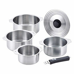 【ポイント20倍】燕三 IH対応着脱式鍋4点セット 22302409