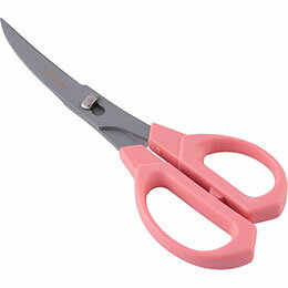 【ポイント20倍】ニッケン刃物 キッチンハサミ CURVEST ピンク CU-18P
