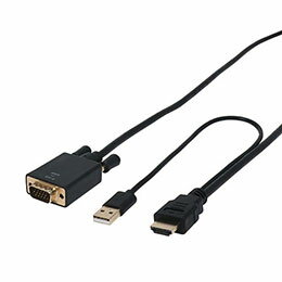 【ポイント20倍】ミヨシ HDMI-Dsub変換ケーブル 3m ブラック HDC-DS30/BK