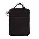 【クーポン配布中】エツミ ピークビズ PCインナークッションケース 縦型ポケット付 ブラック 13.3インチ VPEAK-IN03(2)