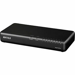 【ポイント20倍】BUFFALO バッファロー Giga対応 スイッチングハブ 8ポート ブラック LSW6-GT-8NP/BK