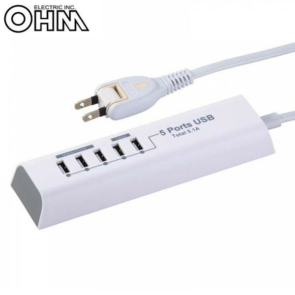 ڥݥOHM Х뽼ťå USB5ĸ 1.5m SMP-U55D3-W