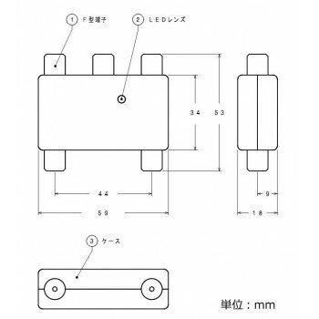 【クーポン配布中】マスプロ電工 4K・8K衛星放送(3224MHz)対応 全端子電流通過型 4分配器 屋内用 4SPEDW-P 3