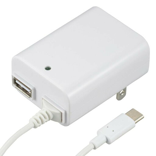 【クーポン配布中】OHM ACアダプター USB+TypeCケーブル 1m MAV-AUC2-W 【クーポン配布中】OHM ACアダプター USB+TypeCケーブル 1m MAV-AUC2-W