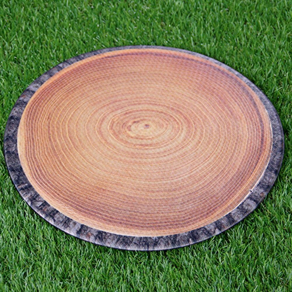 【マラソンでポイント最大46倍】アウトドア用 PVCチェアパッド 約38cm丸 切株 3465309