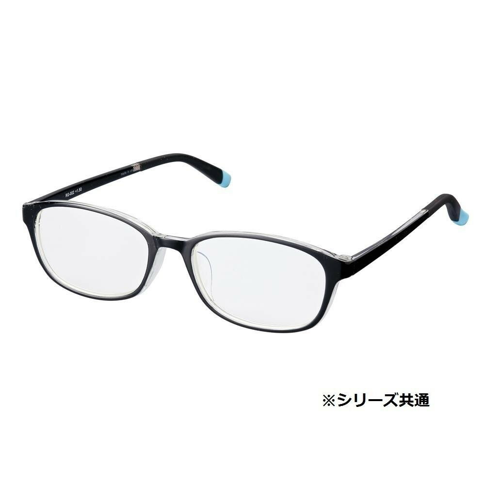 【クーポン配布中】老眼鏡 シンプルビジョン スリム RG-002 ブラッククリア +1.00 1