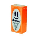 【クーポン配布中】MODELING CLAY(モデリングクレイ) claytoon(クレイトーン) カラー油粘土 ネオンオレンジ 1/4bar(1/4Pound...