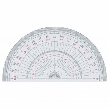 使いやすい半円分度器です。サイズ厚さ1.0mm個装サイズ：22×11×1cm重量個装重量：26g素材・材質硬質ビニール製生産国日本fk094igrjs