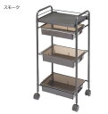 【クーポン配布中】サロン向け クリアカラーワゴン C-213 スモーク・12130