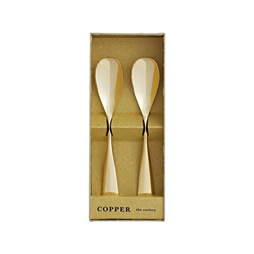 COPPER the cutlery GPミラー2本セット(ICS×2)「COPPER the cutlery」カパーザカトラリーは、手のぬくもりをダイレクトに伝える熱伝導率の高い銅素材に、金と銀の仕上げにこだわった機能性と素材感があるアイスクリームスプーンとバターナイフです。他金属のものに比べて手の温もりをダイレクトに伝えるため、即座に先端まで伝わり、固く凍った氷材でさえ、淡雪のように優しく溶けていきます。銅素材のみにこだわった、シンプルで上質な「COPPER the cutlery」カパーザカトラリーは、悠久に続く時間を演出します。●重量:スプーン28g　 ●製品寸法:横幅2.5　高さ13.7 ●重量:バター30g ●製品寸法:横幅1.7　高さ15.2 ●生産国:日本食器・カトラリー・グラス＞食器＞その他＞＞