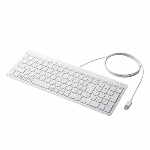 【ポイント20倍】エレコム 有線コンパクトキーボード パンタグラフ式 薄型 ホワイト TK-FCP097WH 【ポイント20倍】エレコム 有線コンパクトキーボード パンタグラフ式 薄型 ホワイト TK-FCP097WH