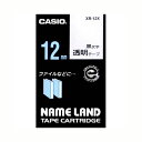 （まとめ） ネームランドテープ カシオ ネームランド用テープカートリッジ 透明 XR-12X 4971850123620 ●12mm幅 1個