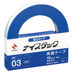 【ポイント20倍】（まとめ） 両面テープ ニチバン ナイスタック［TM］強力タイプ NW-K15 4987167000066 ●寸法：幅15mm×長18m 1個【×20セット】