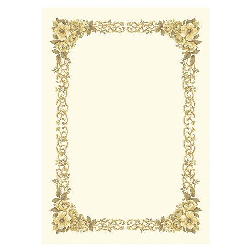 【マラソンでポイント最大46倍】（まとめ） 賞状用紙 ササガワ 洋柄OA賞状用紙 10-252 4974268253378 ●規格：B5判 1冊【×20セット】