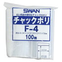 【クーポン配布中】（まとめ） ジッパー付きポリ袋 シモジマ スワン チャックポリ （高圧PE0．04mm厚） 006656025 4547432434110 ●規格：A6用●品名：F－4●チャック下寸法：縦170×横120mm 1束【×20セット】