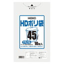 【クーポン配布中】(まとめ) ゴミ袋 シモジマ HEIKO HDポリ袋 #6601300 4901755543346 ●容量:45l 1袋【×100セット】(3)