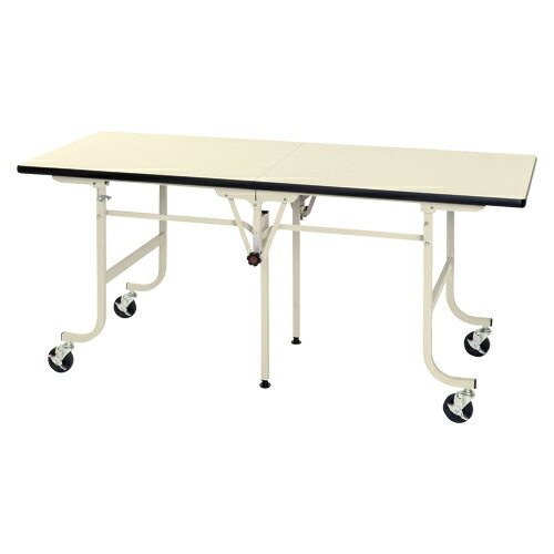 【クーポン配布中】【単品】 ワークテーブル 山金 ワークテーブル　フライトタイプ アイボリー SFM-1875-II 4580102845151 ●外寸：幅1800×奥750×高800mm