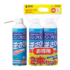 【マラソンでポイント最大46倍】（まとめ） OAクリーナー サンワサプライ エアダスター CD-31ECO 4969887268254 1本【×24セット】