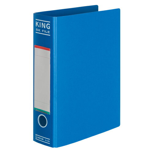 【クーポン配布中】（まとめ） パイプ式ファイル キングジム SKファイル 青 980 4971660295609 ●規格：..