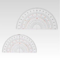 【クーポン配布中】（まとめ） 分度器 岡本製図器械 分度器 39-0015(B-15) 4518679300155 ●規格：半円●サイズ：径150×厚1mm 1枚【×30セット】
