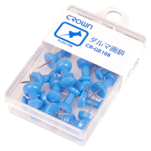 【クーポン配布中&ブラックフライデー対象】(まとめ) 画鋲 クラウン 画鋲 青 CR-GB108-BL 4953349059023 1個【×80セット】