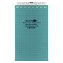 【ポイント20倍】(まとめ) メモ用紙 リヒトラブ AQUA DROPs ツイストノート(メモサイズ) 青緑 N-1661-28 4903419311124 ●罫種類:5mm方眼 1冊【×100セット】(3)