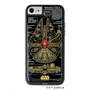 【クーポン配布中】STAR WARS スター・ウォーズ グッズコレクション FLASH M-FALCON 基板アート iPhone 7/8ケース 黒 F7/8B