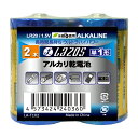 アルカリ乾電池 12本入り(2本×6)1カートン16箱いり紙化粧箱パッケージ●保証期間:1年間 ●生産国:中国電池＞乾電池＞＞＞