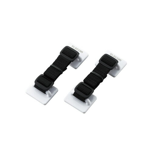 【クーポン配布中】エレコム TV用耐震ベルト 〜40V用 強力粘着シールタイプ 2本入 TS-001N2