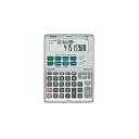 CASIO 金融電卓 12桁 BF-480-N金融電卓12桁 ◆複雑なローン計算も簡単。 ■特大表示・従来モデルよりも、表示&文字サイズともに大きく表示 ■漢字表示 ■段階金利計算(通常月々・ボーナス併用) ■ローン計算(通常月々・ボーナス併用) ■定期預金計算(元利合計・元金) ■積立預金計算(元利合計・元金) ■外貨預金計算機能(損益計算・損益分岐計算) ■元金均等計算 ■年賦償還機能 ■従来品から本体を変更 キー配列/決定キーを拡大 ■液晶画面拡大 漢字表記&電卓12桁 ■電卓機能強化 桁数&税込抜きキー ■金融機能強化 年賦償還計算/元金均等計算●本体サイズ(H×W×D) mm 135×118×81.5 ●使用電源 CR-2025×1個 ●桁数 12桁 ●√・%キー %キー ●税計算キー 有 ●00、000キー 00キー ●3桁自動位取り 有 ●オートパワーオフ 有 ●段階金利計算(通常月々・ボーナス併用)、ローン計算(通常月々・ボーナス併用)、定期預金計算(元利合計・元金)、積立預金計算(元利合計・元金)、外貨預金計算機能(損益計算・損益分岐計算)、元金均等計算、年賦償還機能電卓・デジタル文具＞電卓＞＞＞