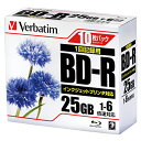 【マラソンでポイント最大47倍】(まとめ)三菱ケミカルメディア PC DATA・録画用 BD−R 25GB 10枚 ●規格:BD−R 1...