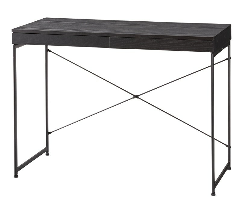 【ポイント20倍】デスク W100×D45×H73 ブラック デスク パソコンデスク PCデスク 作業 仕事 書斎 学習..