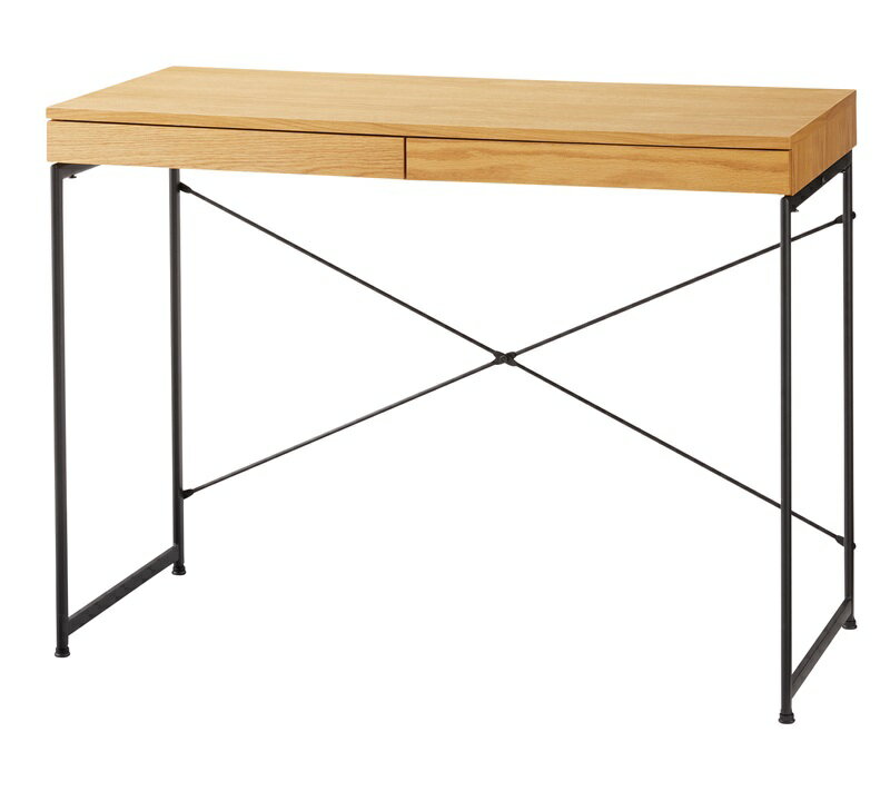 【クーポン配布中】デスク W100×D45×H73 ナチュラル デスク パソコンデスク PCデスク 作業 仕事 書斎 ..