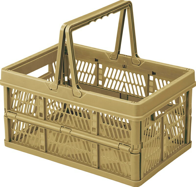 【ポイント20倍】スタッチ ボックス W38×D26×H20 折りたたみ時:W38×D26×H6 ベージュ 収納ボックス 買い..