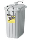 【クーポン配布中&マラソン対象】ペールカン 60L W36×D55.4×H62.2 グレー ゴミ箱 ダストボックス ペールカン 60L フタ付 おしゃれ ガレージ 屋外用 キッチンペール くず入れ 分別 国産 ショック吸収 柔軟性抜群 取っ手付 ブラック グレー グリーン ベージュ(3)